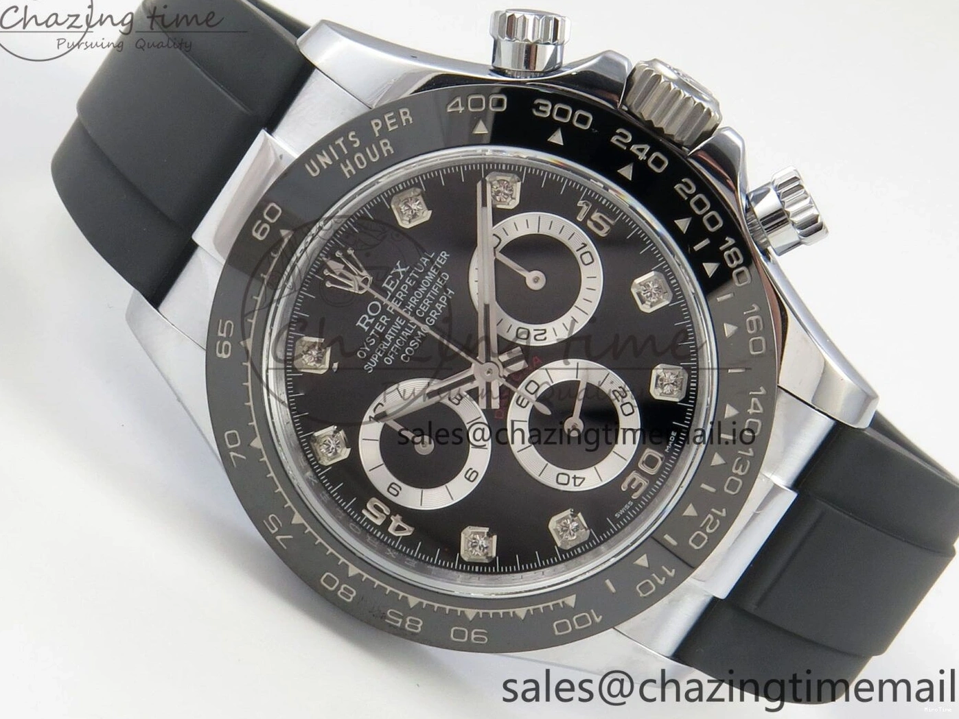 MiroTime 1225 Daytona 116519 QF 1:1 Best Edition Black Grey Dial on Oysterflex Strap SH4130 V11（Gain Weight） Classic 169